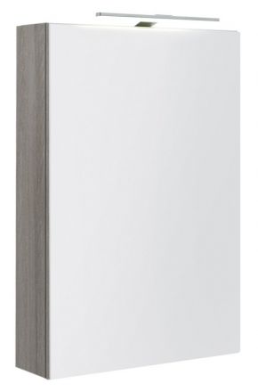 Badezimmer - Spiegelschrank Nadiad 37, Farbe: Esche grau – 70 x 46 x 14 cm (H x B x T)