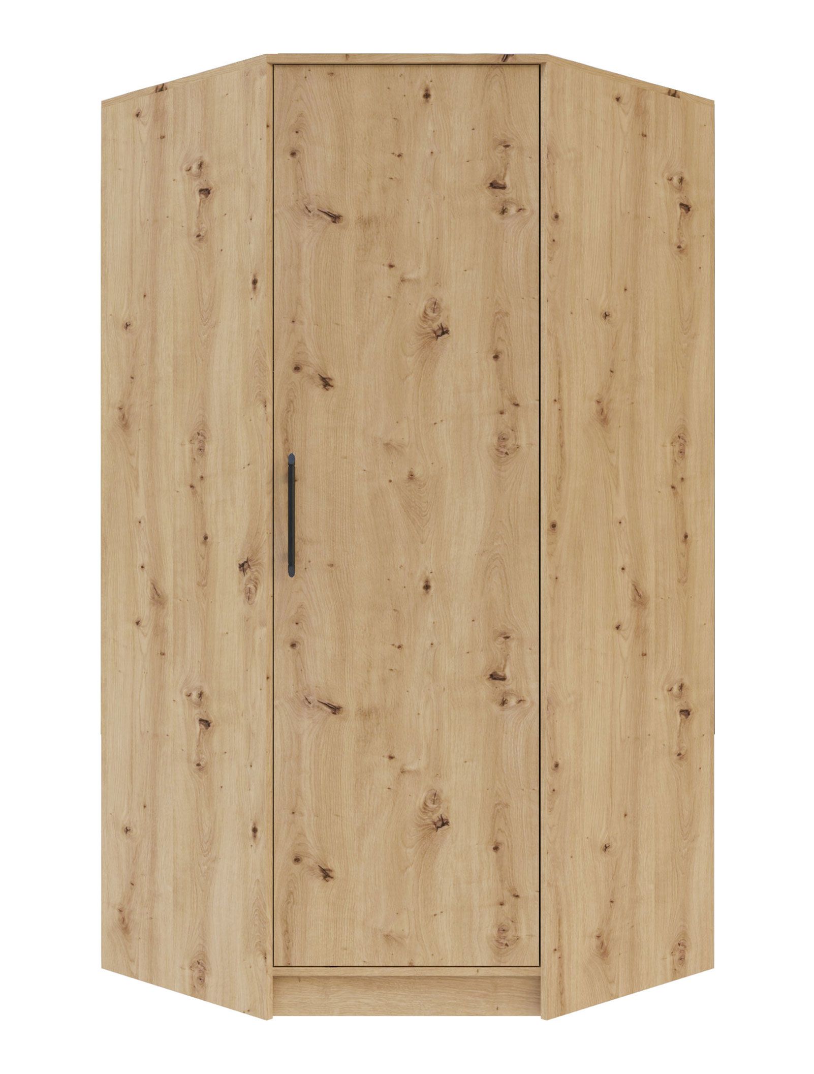Eckschrank mit genügend Stauraum Hannut 24, Farbe: Eiche Artisan - Abmessungen: 190 x 95 x 95 cm (H x B x T)