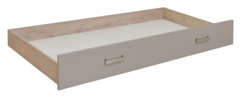 Schublade für Kinderbett / Jugendbett Koa, Farbe: Eiche / Beige - Abmessungen: 26 x 94 x 199 cm (H x B x L)