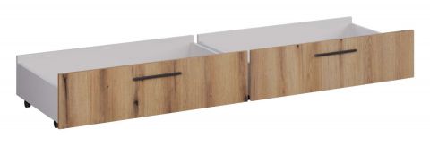Schublade für Doppelbett Fuengirola 01, 2er Set, Farbe: Eiche Artisan - Abmessungen: 27 x 60 x 100 cm (H x B x L)