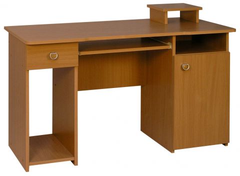 Schreibtisch Banjaran 03, Farbe: Erle - Abmessungen: 76 x 124 x 60 cm (H x B x T)