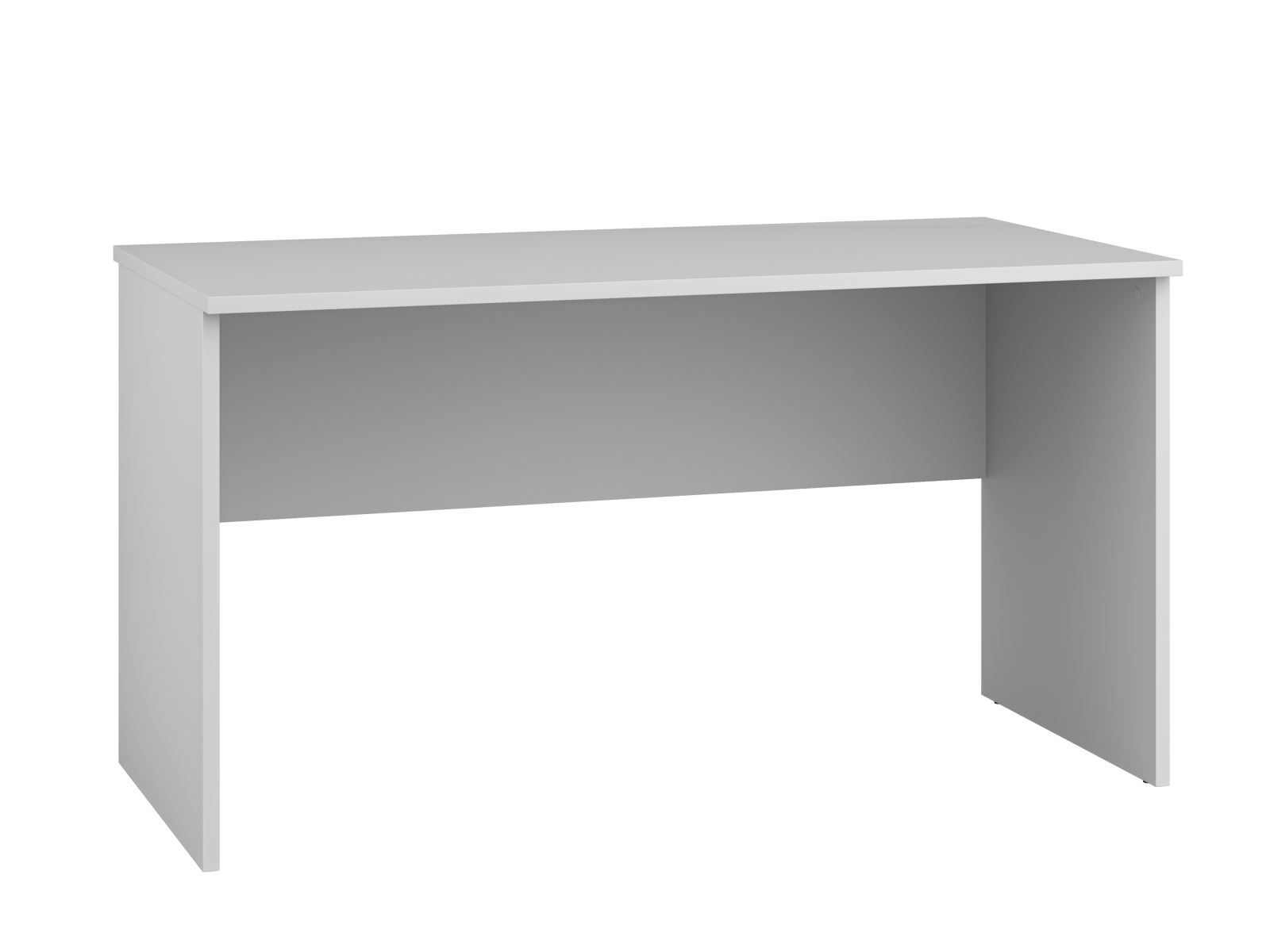 Bürotisch / Schreibtisch Toivala 15, Farbe: Hellgrau - Abmessungen: 75 x 138 x 68 cm (H x B x T)