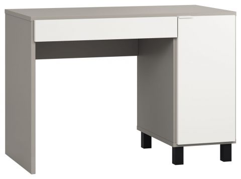 Schreibtisch Bellaco 05, Farbe: Grau / Weiß - Abmessungen: 78 x 110 x 57 cm (H x B x T)