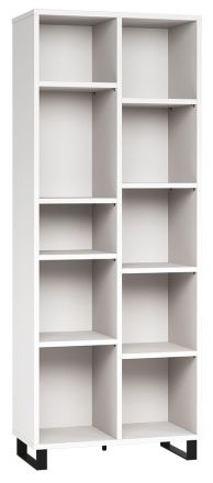 Regal Chiflero 48, Farbe: Weiß - Abmessungen: 195 x 76 x 38 cm (H x B x T)