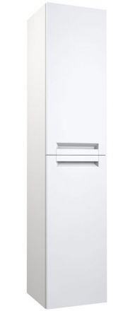 Badezimmer - Hochschrank Meerut 83, Farbe: Weiß matt – 160 x 35 x 36 cm (H x B x T)