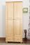 Kleiderschrank Massivholz natur 012 - 190 x 90 x 60 cm (H x B x T)