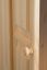 Kleiderschrank Massivholz natur 011 - 190 x 80 x 60 cm (H x B x T)