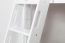 Kinderbett Hochbett Christoph Buche Vollholz massiv weiß lackiert inkl. Rollrost - 140 x 200 cm