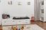 Jugendbett / Funktionsbett Kiefer massiv Vollholz weiß lackiert 94, inkl. Lattenrost - 90 x 200 cm