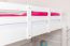 Hochbett "Easy Premium Line" K23/n, Buche Vollholz massiv weiß lackiert, teilbar - Liegefläche: 120 x 200 cm