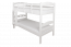 Etagenbett für Erwachsene "Easy Premium Line" K18/n, Kopfteil mit Löchern, Buche Vollholz massiv Weiß - 90 x 200 cm, (L x B) teilbar