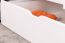 Stockbett für Erwachsene "Easy Premium Line" K18/n inkl. 2 Schubladen und 2 Abdeckblenden, Kopfteil mit Löchern, Buche Vollholz massiv Weiß - 90 x 200 cm, (B x L) teilbar