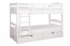 Etagenbett / Stockbett "Easy Premium Line" K17/n inkl. 2 Schubladen und 2 Abdeckblenden, Buche Vollholz massiv Weiß, Liegefläche: 90 x 200 cm (B x L), teilbar