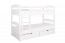 Etagenbett / Stockbett "Easy Premium Line" K21/n inkl. 2 Schubladen und 2 Abdeckblenden, Kopf- und Fußteil gerundet, Buche Vollholz massiv Weiß - 90 x 200 cm (B x L), teilbar