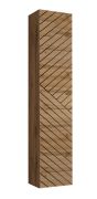 Hängeschrank mit drei Fächern Kongsvinger 01, Farbe: Eiche Wotan - Abmessungen: 180 x 30 x 30 cm (H x B x T), mit Push-to-open System