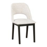 Polstersessel Riga aus Buchenmassivholz, Textilbezug aus PES und Nylon, Polster aus T-25 Schaum, hoher Sitzkomfort, schwarz lackiert, langlebig