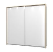 Rahmen für Kleiderschrank / Schiebetürenschrank | Farbe: Eiche light Port | Maße: 230 x 18,5 x 221 cm