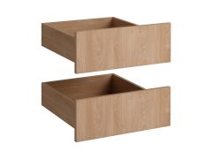Schubladen | 2er Set | Farbe: Eiche Puccini | Maße: 39,5 x 44,5 x 19 cm