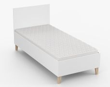 Kinderbett / Jugendbett | Weiß | Taygetos 05 | Liegefläche: 90 x 200 cm | inkl. Lattenrost | kratz- und feuchtigkeitsbeständige Platte | Einfarbig