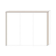 Rahmen für Schiebetürenschrank / Kleiderschrank Neiafu 95 und 96, Farbe: Kaschmir