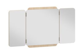 Spiegel aufklappbar Aegir 49, Farbe: Eiche, Maße: 56 x 99,5 x 4,5 cm, in skandinavischen Design