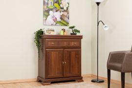 Kommode Sentis 02, Farbe: Dunkelbraun - 97 x 88 x 46 cm (H x B x T)