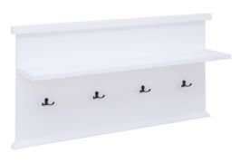 Garderobe "Veternik" 03, Farbe: Weiß - Abmessungen: 51 x 99 x 22 cm (H x B x T)