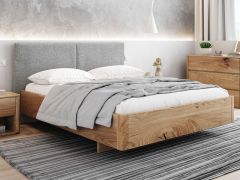 Einzelbett / Gästebett Massana 02 Eiche massiv geölt - Liegefläche: 140 x 200 cm (B x L)