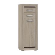 Kommode Kundiawa 12, Farbe: Sonoma Eiche hell / Sonoma Eiche dunkel - Abmessungen: 140 x 50 x 40 cm (H x B x T)