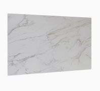 Rückwandpaneel / Wandpaneel | inkl. LED-Beleuchtung | 180 x 4 x 112,5 cm | Weißer Marmor | für Wohnzimmer | hochwertig Verarbeitet