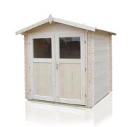 Gartenhütte Sommerruhe 4 - 2,40 x 2,40 Meter aus 19 mm Blockbohlen