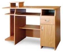 Schreibtisch Banjaran 15, Farbe: Erle - Abmessungen: 76 x 110 x 55 cm (H x B x T)