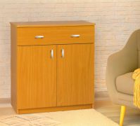 Kommode Kebumen 26, Farbe: Erle - Abmessungen: 90 x 80 x 40 cm (H x B x T)