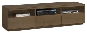  TV-Unterschrank Fazenda 11, Farbe: Dunkelbraun, Eiche teilmassiv – 47 x 177 x 50 cm (H x B x T)
