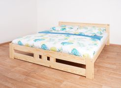 Jugendbett Milo 39 inkl. Lattenrost, Farbe: Natur, massiv - 180 x 200 cm (B x L)