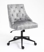 Bequemer Bürostuhl Maridi 274 in Hellgrau, 87 - 95 x 55 x 63 cm, drehbar und höhenverstellbar, dicke Polsterung für angenehmes Sitzgefühl