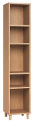 Regal 01, Farbe: Eiche - Abmessungen: 195 x 39 x 38 cm (H x B x T)