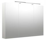 Badezimmer - Spiegelschrank Purina 11, Farbe: Weiß matt – 70 x 100 x 14 cm (H x B x T)