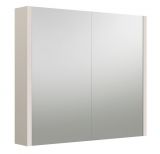 Badezimmer - Spiegelschrank Malegaon 09, Farbe: Beige – Abmessungen: 65 x 73 x 12 cm (H x B x T)