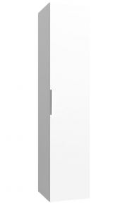 Badezimmer - Hochschrank Ongole 22, Farbe: Weiß matt – Abmessungen: 160 x 35 x 35 cm (H x B x T)
