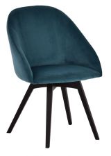 Stuhl Serrator 21, Farbe: Marineblau - Abmessungen: 85 x 58 x 56 cm (H x B x T)