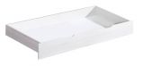 Schublade für Einzelbett / Doppelbett / Gästebett Caesio, Farbe: Weiß - Abmessungen: 20 x 75 x 150 cm (H x B x L)