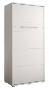 Schrankbett Namsan 01 vertikal, Farbe: Weiß matt - Liegefläche: 90 x 200 cm (B x L)