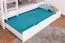 Etagenbett für Erwachsene "Easy Premium Line" K20/h inkl. Liegeplatz und 2 Abdeckblenden, Kopf- und Fußteil gerade, Buche Vollholz massiv Weiß - 90 x 200 cm (B x L), teilbar