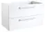 Waschtischunterschrank Rajkot 10 mit Siphonausschnitt, Farbe: Weiß glänzend – 50 x 79 x 45 cm (H x B x T)