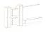 Wohnwand im eleganten Stil Balestrand 250, Farbe: Schwarz / Grau - Abmessungen: 180 x 330 x 40 cm (H x B x T), mit LED-Beleuchtung