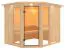 Sauna Alessia 04, 68 mm Wandstärke - 245 x 210 x 202 cm (B x T x H)