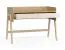 Schreibtisch | Soft-Close-Funktion | Höhenverstellbar | Farbe: Eiche / Beige | zwei Schubladen | Maße: 121 x 60 x 86 cm | 2-stufige Höhenverstellung