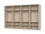 Kleiderschrank mit acht Türen inkl. LED-Rahmen Neiafu 84, Farbe: Kaschmir, Maße: 226 x 322 x 60 cm, vier Kleiderstangen, Soft-Close-Funktion