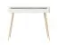Schminktisch | Weiß | 1 Schublade | Griffe und Beine: Metall | Maße: 78 x 100 x 38 cm | stilvolle Lamellen-Front | elegant | hochwertig Verarbeitet